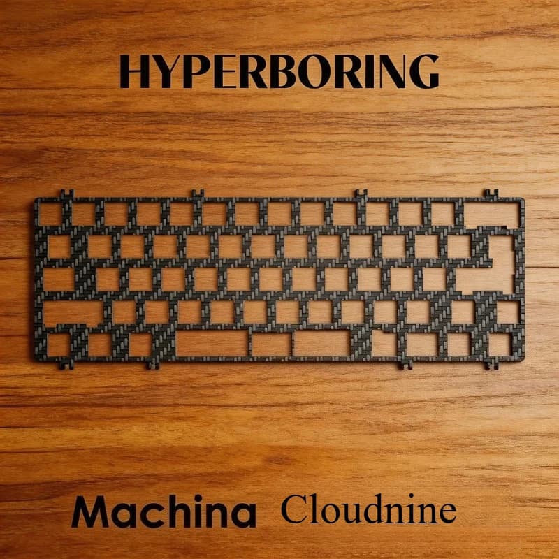 Piastra di Posizionamento per Tastiera Machina Cloudnine Personalizzabile in PC PP PEI Fibra di Carbonio Alluminio per Accessori Tastiera Meccanica