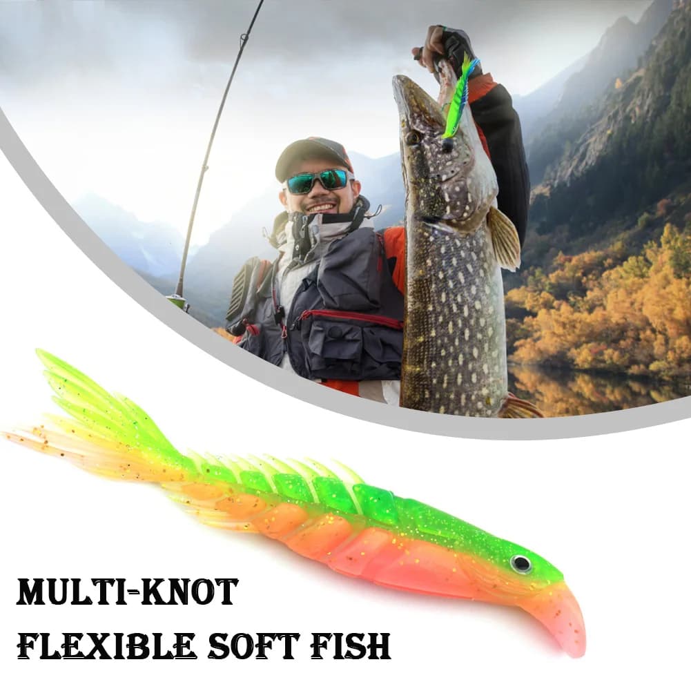 Esche da 15 cm/18,5 g Ami da pesca Esca galleggiante morbida nodosa Esche morbide per attrezzatura da pesca