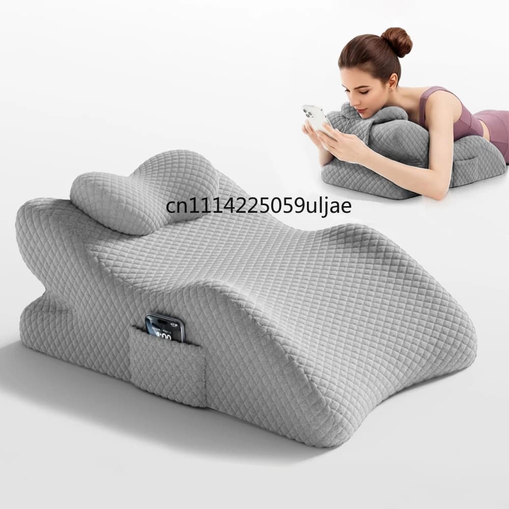 Cuscino Ergonomico Multifunzionale per Supporto Lombare, per Letto, Divano e Ufficio, Allevia il Comfort per Sedute Prolungate