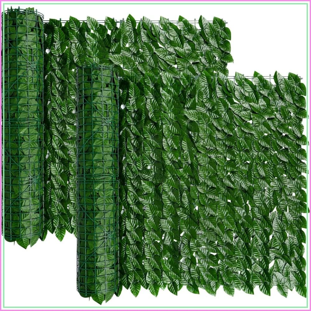 39x118in Artificial Ivy Privacy Fence Screen, Highly Dense Leaves with Strengthened Joints, Faux Hedge Panels Greenery Vines for Decorative Fences (2 Pack)