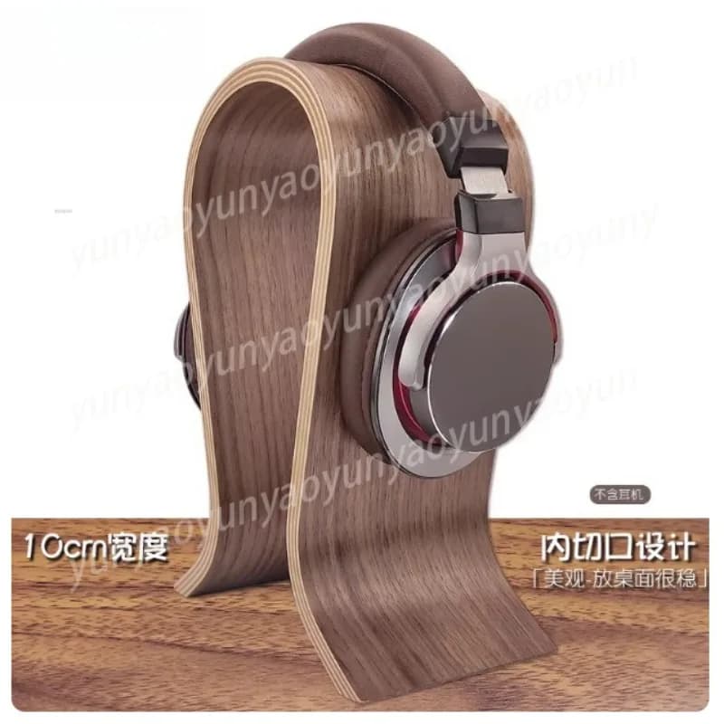 High-quality Creative Earphone Holder, Solid Wood Headphone Display Stand