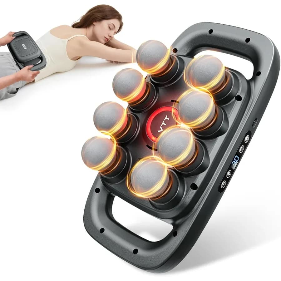 8 Head Electric Massage Gun for Deep Textile Therapy Portable Massage Ideal for relieving Mus's shoulders and legs