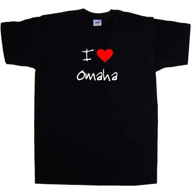 T-shirt Amo il cuore Omaha