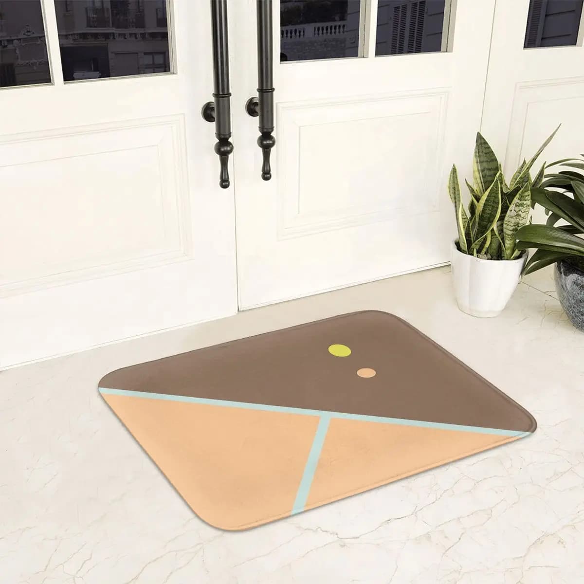 Campo da tennis con palla rimbalzante Zerbino antiscivolo Tappetino per raschiare la sabbia Tappeto per cucina Ingresso Camera da letto Tappetini per poggiapiedi