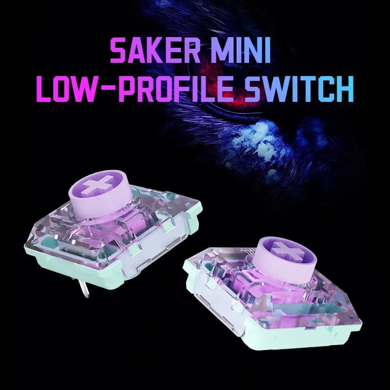 Kailh Saker Mini Low Profile Circuit Breaker Quick Action Mechanical Keyboard Switch Ultra Short 3 Pin Total Travel