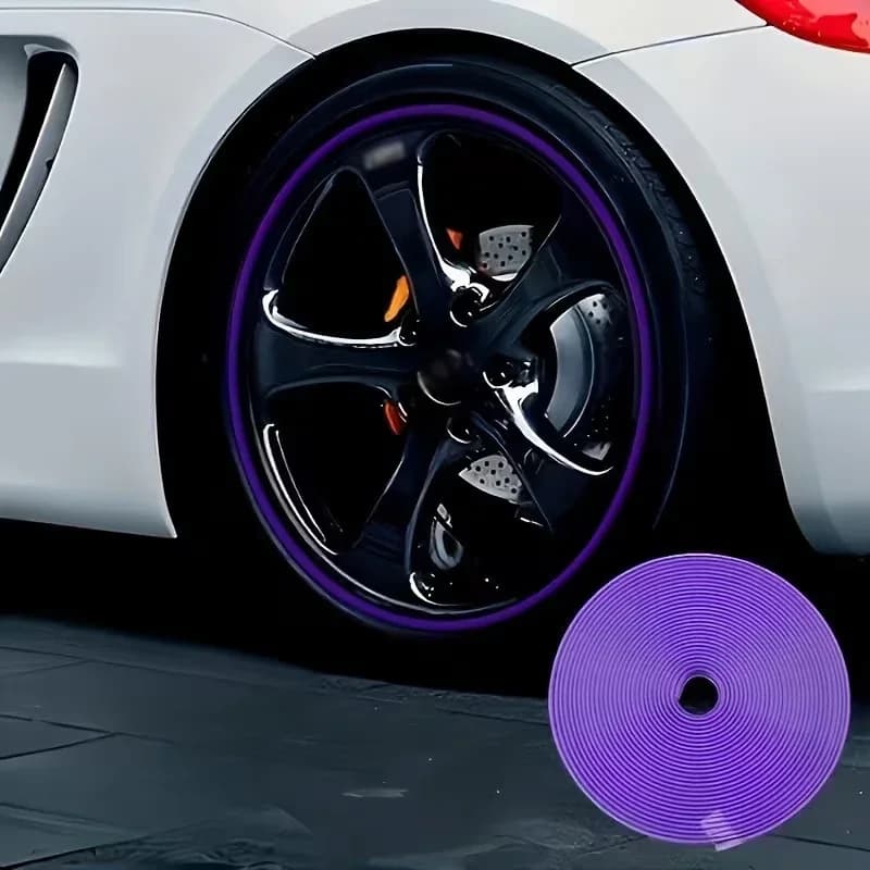 Copertura in gomma anti-collisione, anello di protezione per pneumatici, adesivi decorativi per ruote auto e ricambi auto universali
