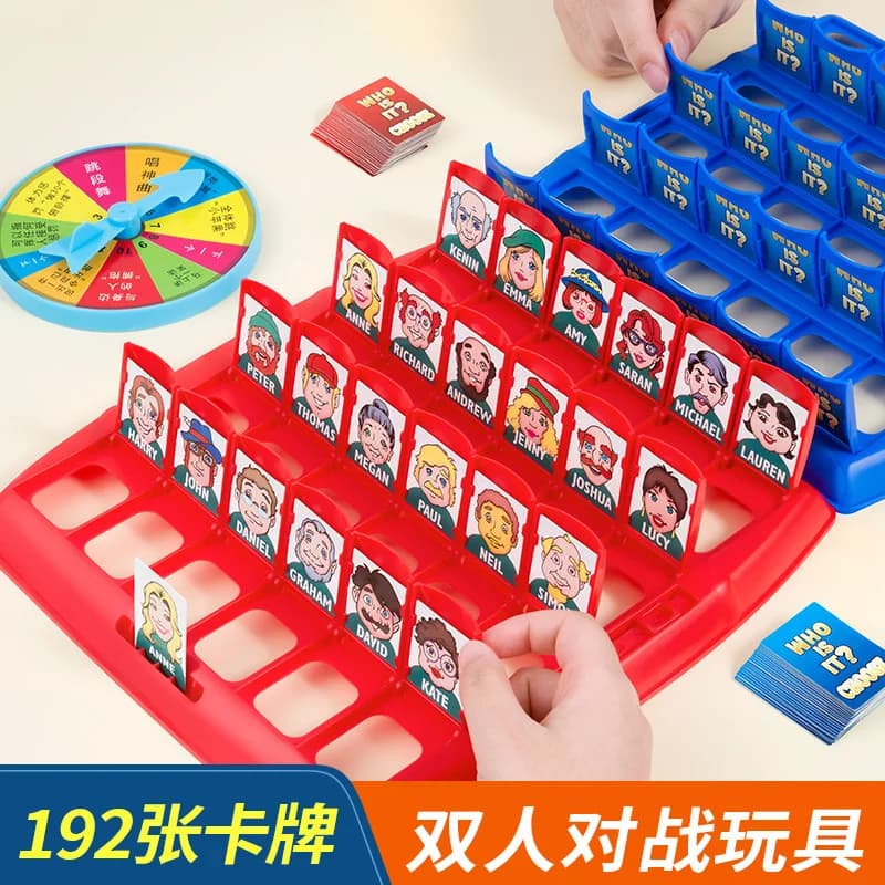 Indovina chi sono Giochi da tavolo Puzzle per bambini Pensiero interattivo genitore-figlio Giocattoli di formazione logica Carte da gioco Duo