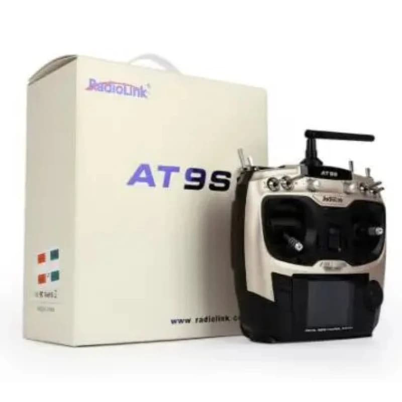 Radiolink AT9S Trasmettitore RC a 9 Canali 2.4G con Ricevitore R9DS/R12DS/R12DSM per Elicottero RC, Aereo, Quadricottero, Aliante