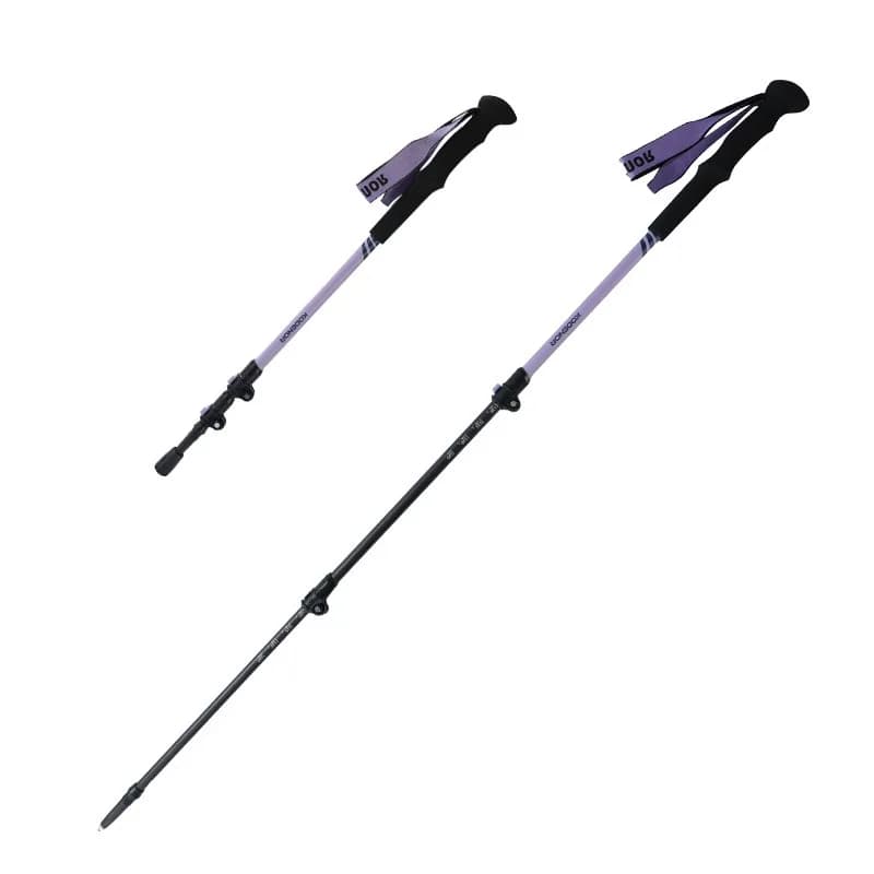 Carbon Fiber Telescopic Walking Stick Ultra Light Portable Foldable Hiking Trekking Pole