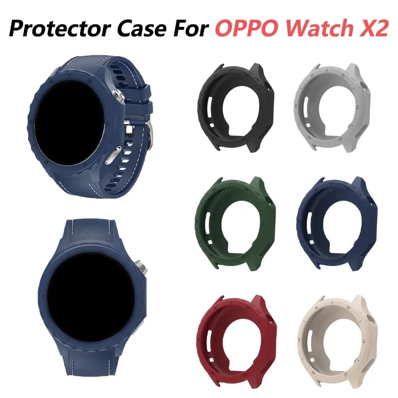 Per OPPO Watch X2 Smartwatch Custodia morbida in silicone Custodia protettiva antigraffio Paraurti per OPPO Watch X2 Accessori per orologi
