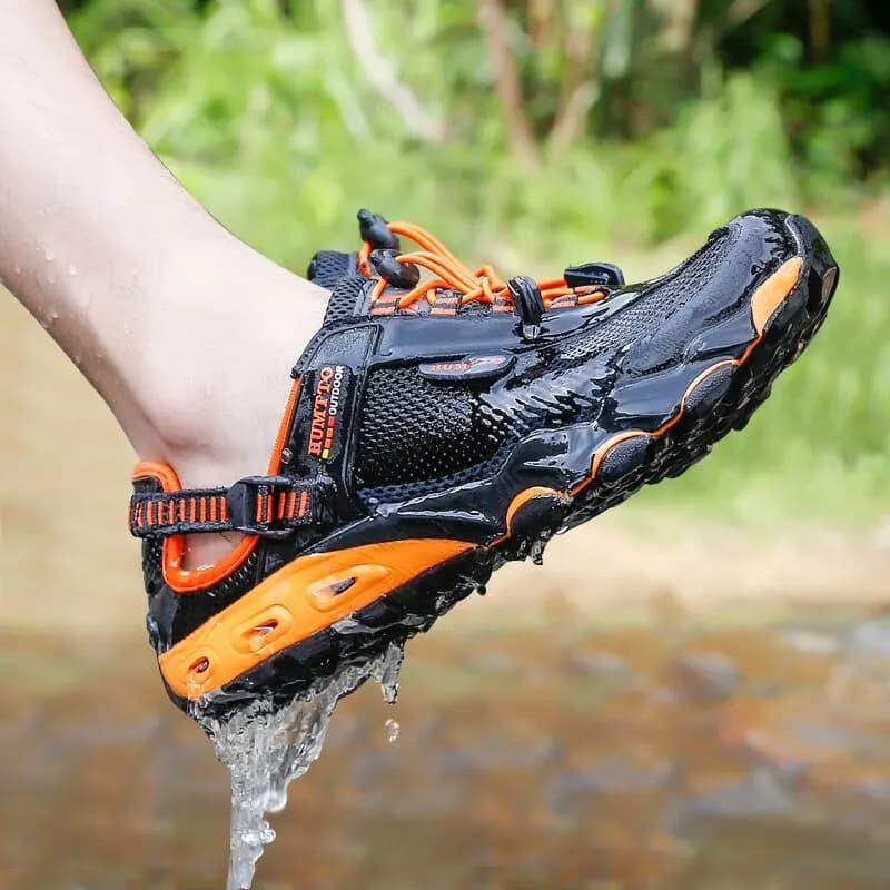 HUMTTO Summer Wading Trekking Shoes For Men Outdoor Men Sneakers Breathable Drying Fast Sports Trekking Beach Shoes For Men Nudefoot