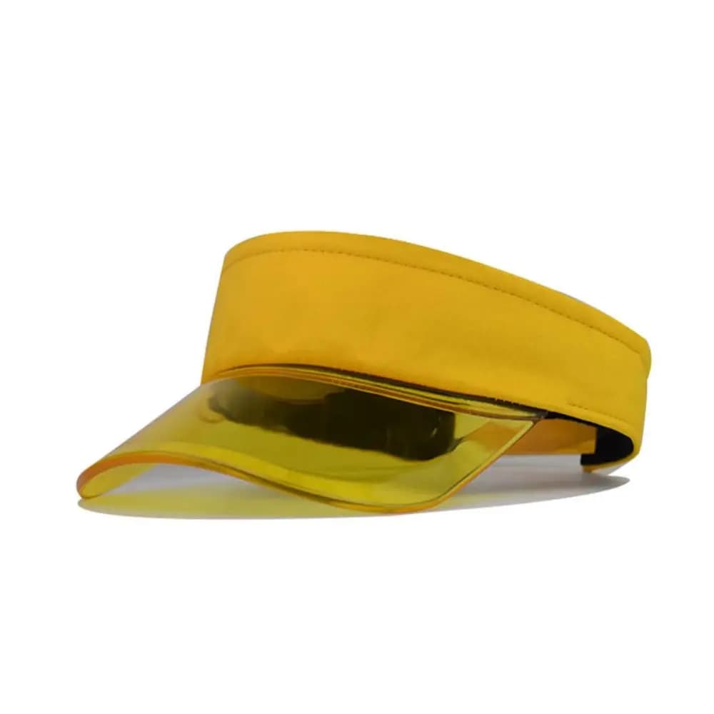 Visiera Parasole Trasparente Regolabile alla Moda, Cappello Estivo Traspirante con Visiera Trasparente, Visiera Senza Cappello per Donna e Uomo