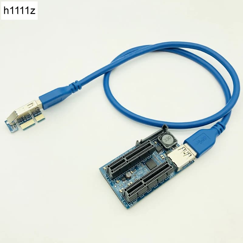 NUOVO Aggiungi sulla scheda PCI Express USB 3.0 Adattatore Raiser Componenti PC Extender PCIE Riser PCI-E Card Riser PCI E Riser per scheda video