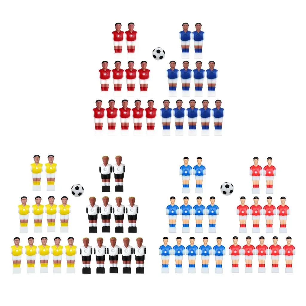 22x biliardino in resina da uomo calcio balilla uomo giocatori di calcio figura parti di gioco
