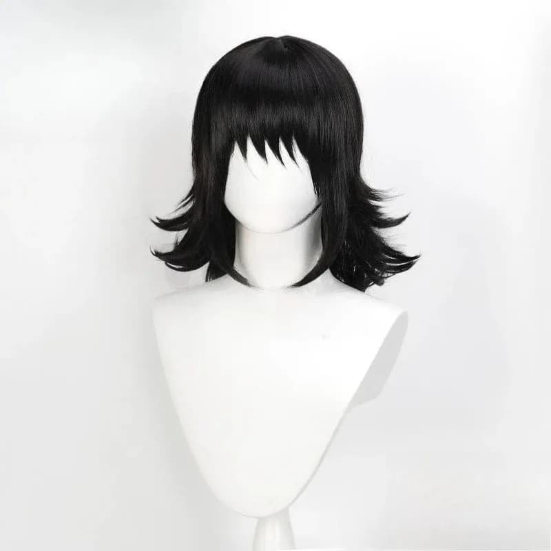 Makomo Cosplay Synthetic Short Straight Anime Coser Girl Flesh Wig Resistant to the Heat Partys Halloween; 3'c,5.y;8'v,