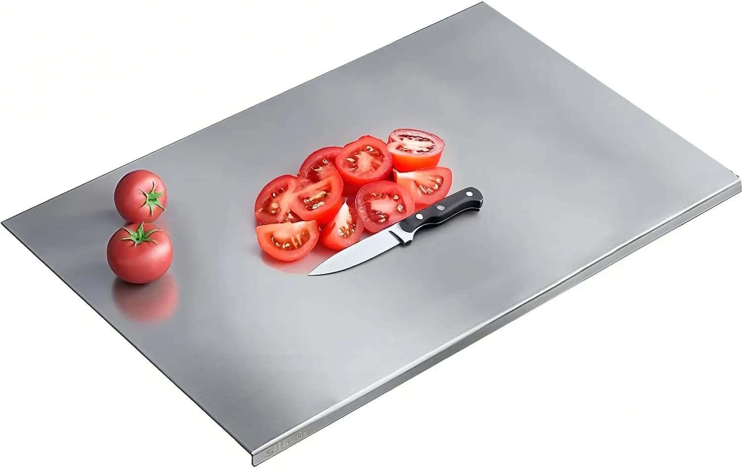 304 Stainless Steel Cutting Board, Large Non-Slip Kitchen Chopping Board, Dishwasher Safe for Meat, Vegetables, Fruits, Bread, Baking (31.5x19.6in)