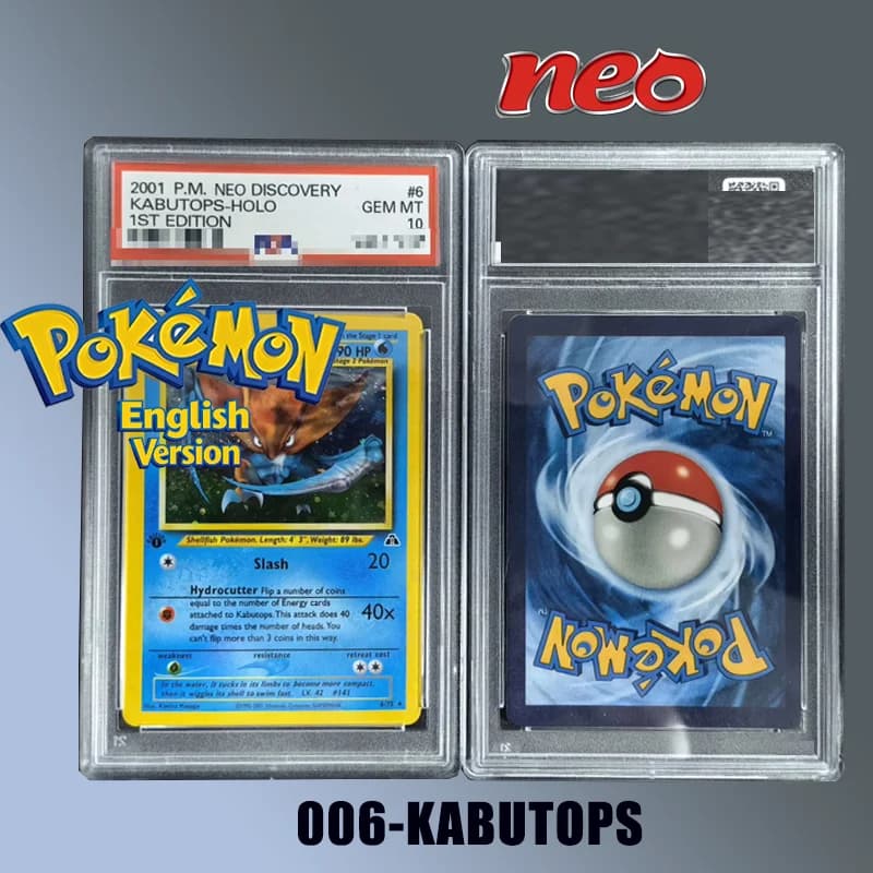 Kit Fai-da-Te Proxy Pokemon in Inglese Neo Discovery 2001 POKEMON NEO DISCOVERY # 6/75 KABUTOPS-HOLO 1ST EDITION Carta da Collezione