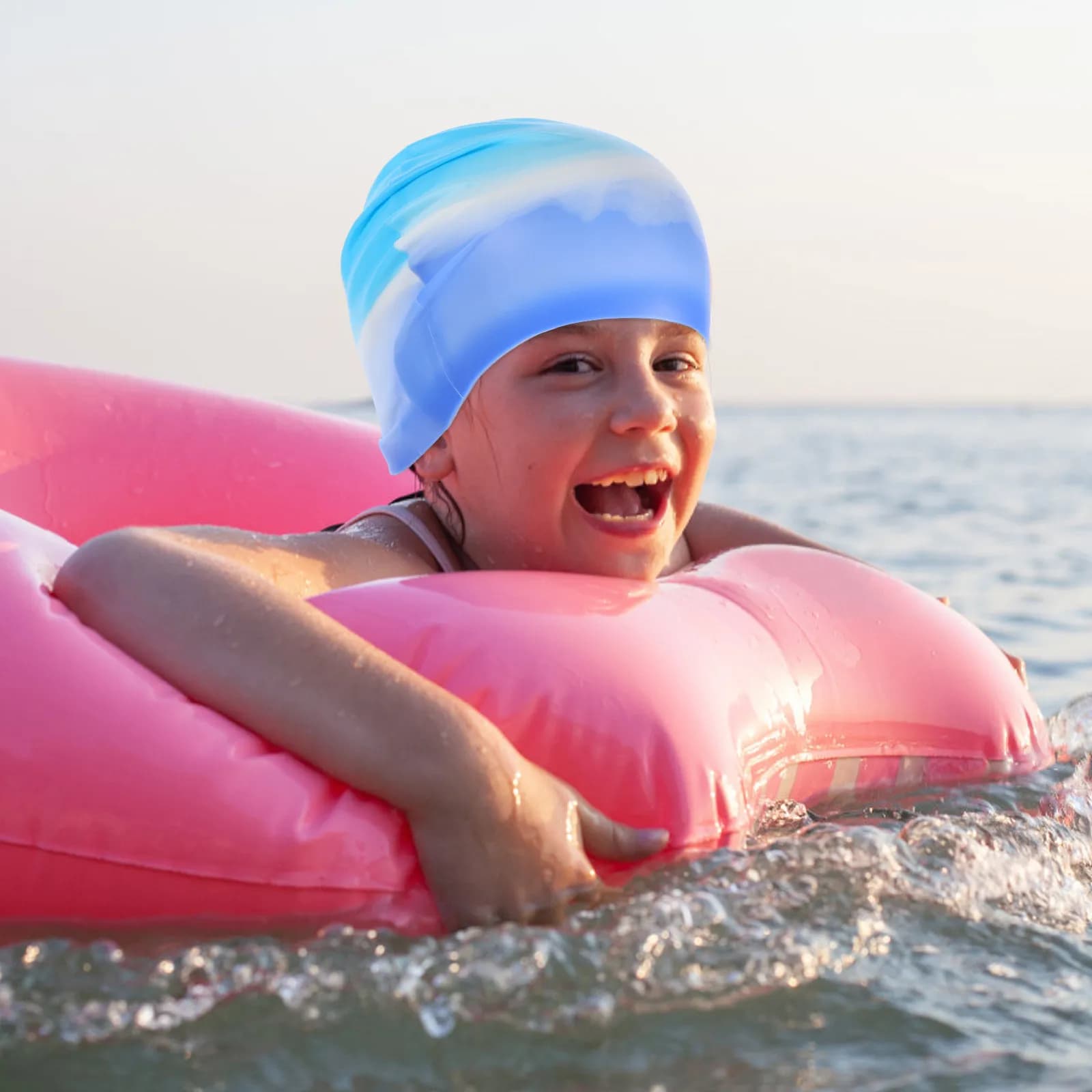 Cuffia da Nuoto in Silicone Impermeabile Antiscivolo Unisex, Protezione per Capelli, per Adulti e Giovani, Uomini e Donne