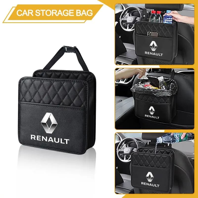 Organizer for Auto Seats with Pockets and Glass Holders for Renault Clio Laguna 2 Megane 2 3 Duster Logan Captur