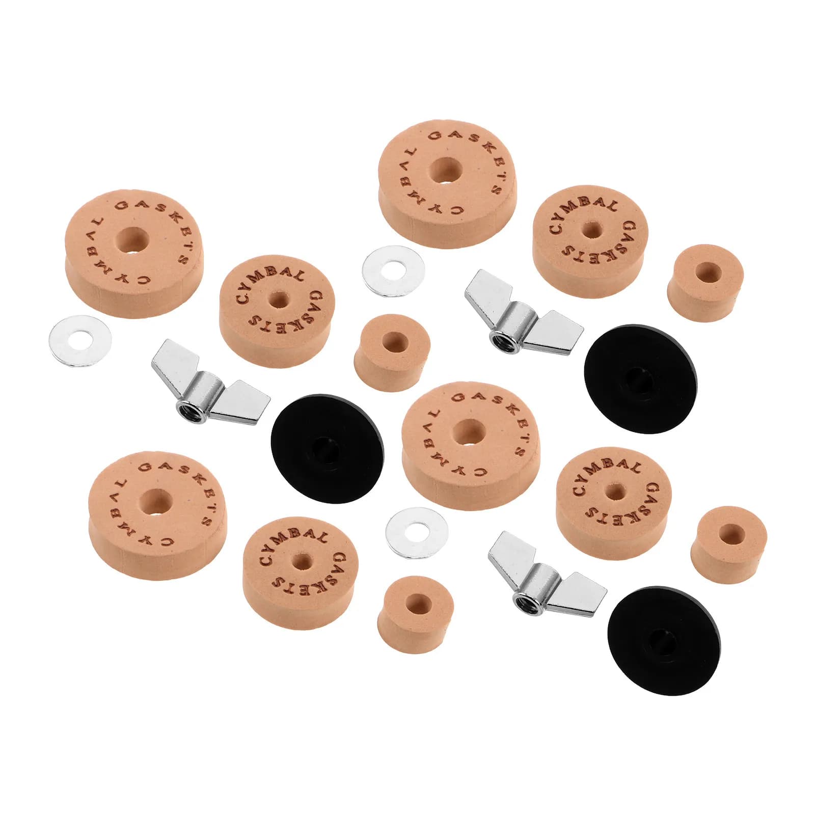 1Set Drum Kit Felt Pad Cymbal Stand Replacement Accessories Nonslip Cushion Protective Drum Cymbal Sleeves Noise Reducing Pads