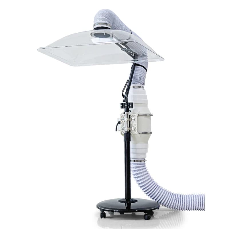 Spruzzatore di fumo verticale per terapia di moxibustione, purificatore d'aria domestico portatile Ventilazione a 3 velocità, sistema compatto di estrazione dei fumi