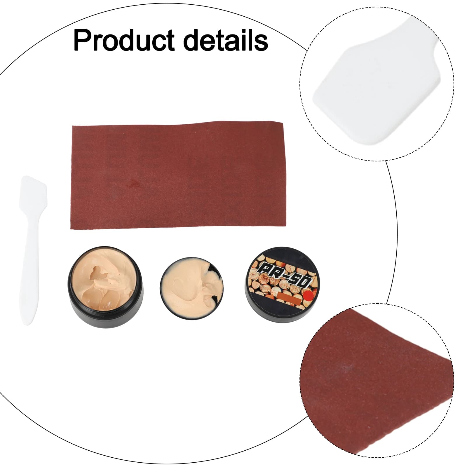 Cork Repair Paste For Fishing Wooden Handle Repair Approx.6*5*1cm Fishing Care Accessory Prevents Cracking And Drying