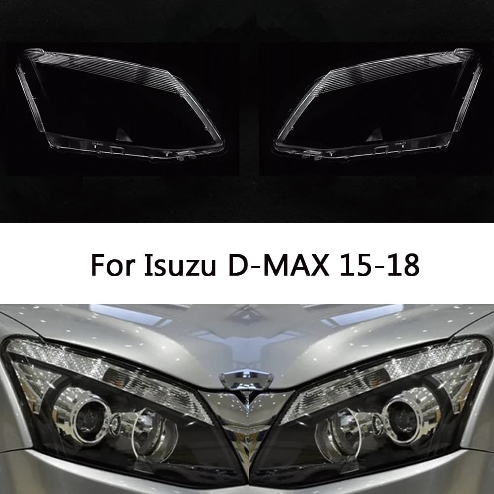 Per Isuzu D-MAX 2015 2016 2017 2018 Anteriore Auto Faro Copertura Lente Fari In Vetro Paralume Trasparente Faro Borsette