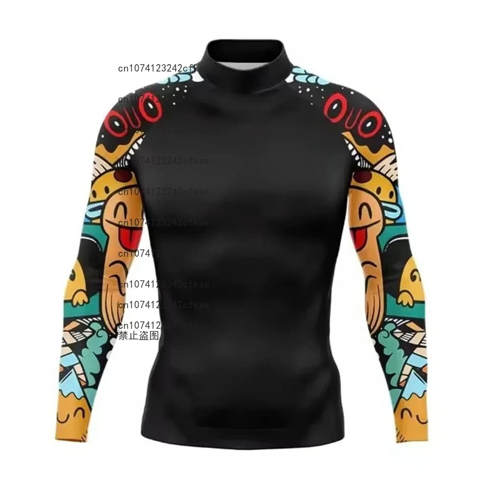 2026 Rashguard Swim Maniche corte Immersione Protezione UV UPF 50+ Elastico Rash Vest Loose Fit Top Nuoto Asciugatura rapida per uomo