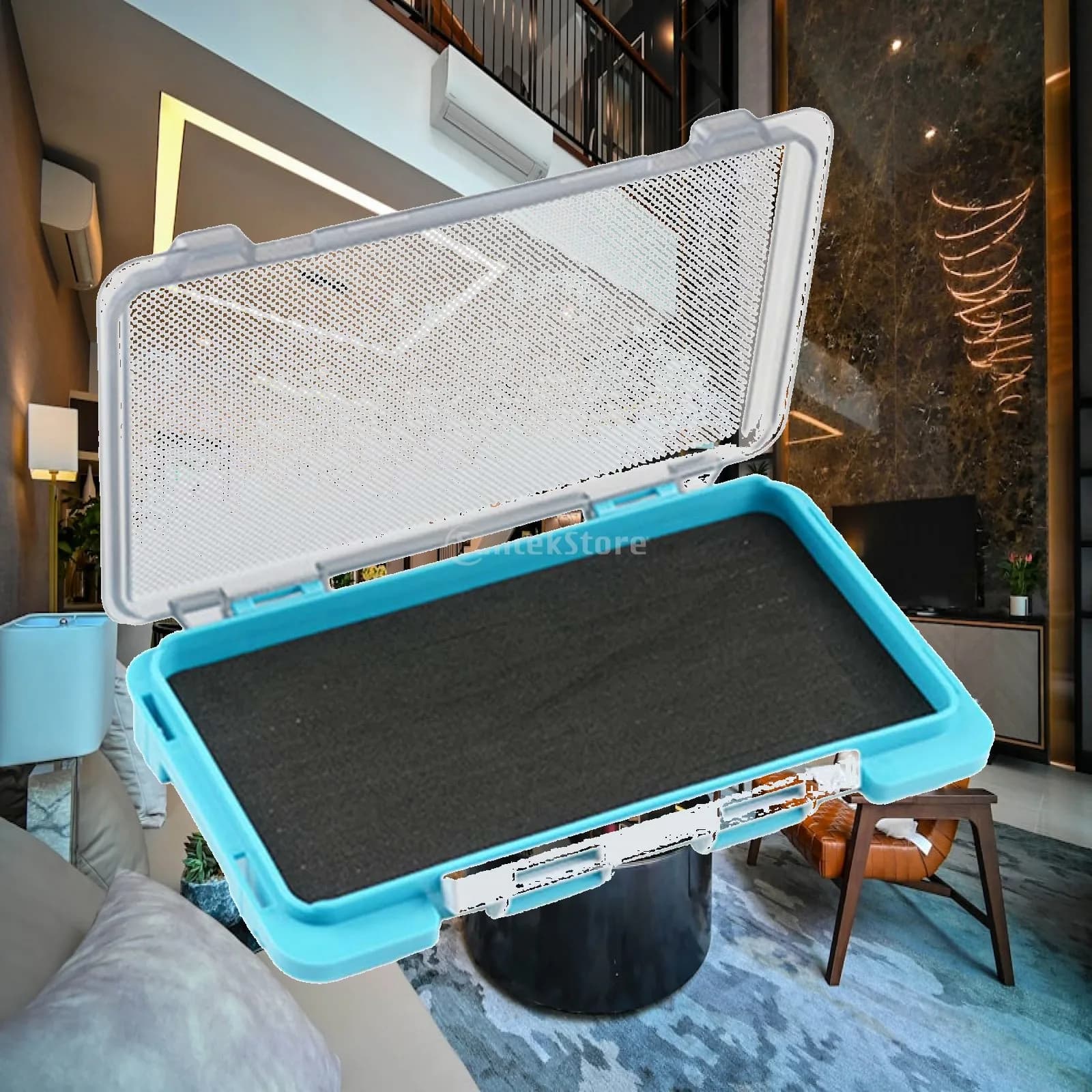 Portable Fishing Organizer Box Durable PP EVA Storage for Accessories for Lake River Fishing