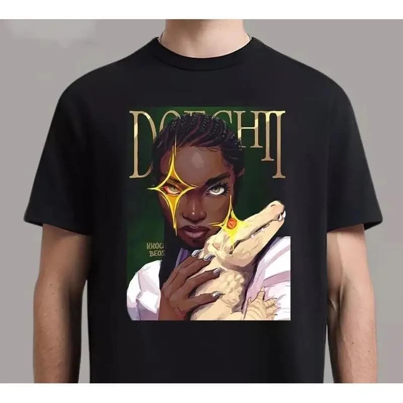 Nuova maglietta Hot Doechii 2025 Album in cotone nero di tutte le taglie S 345XL