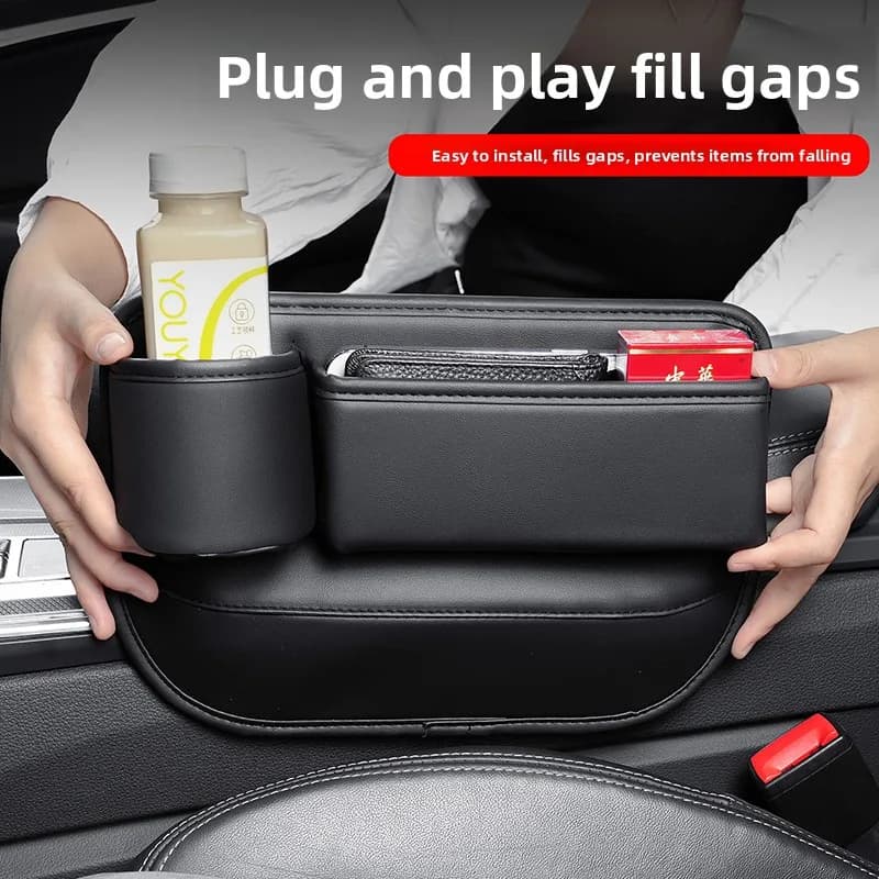 Per Nissan X-Trail/Rogue T32 Qashqai J11 2013 ~ 2022 Seggiolino Auto Gap Filler Scatola di Immagazzinaggio Con Portabicchieri Kit Borsa Organizzatore Accessori