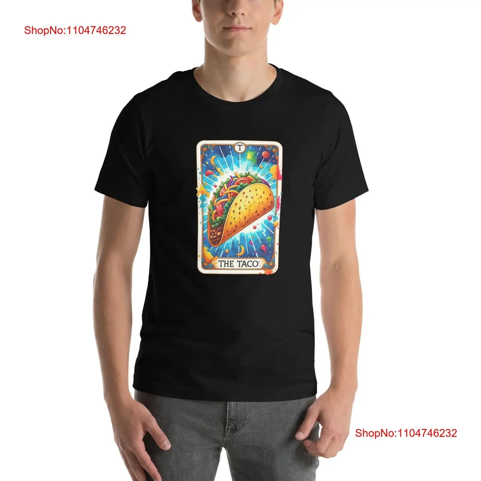 The Taco Tarot Card T Shirt Amante vintage Lavato moda homme streetwear Versatile Top morbido per l'uso quotidiano Leggermente elegante