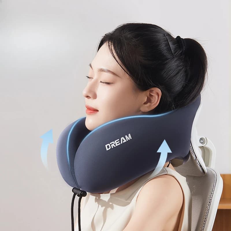 Cuscino per il collo portatile per aereo da viaggio Cuscino per il collo Cuscino per il corpo Forniture da viaggio cervicale a forma di U Cuscino da viaggio portatile per esterni