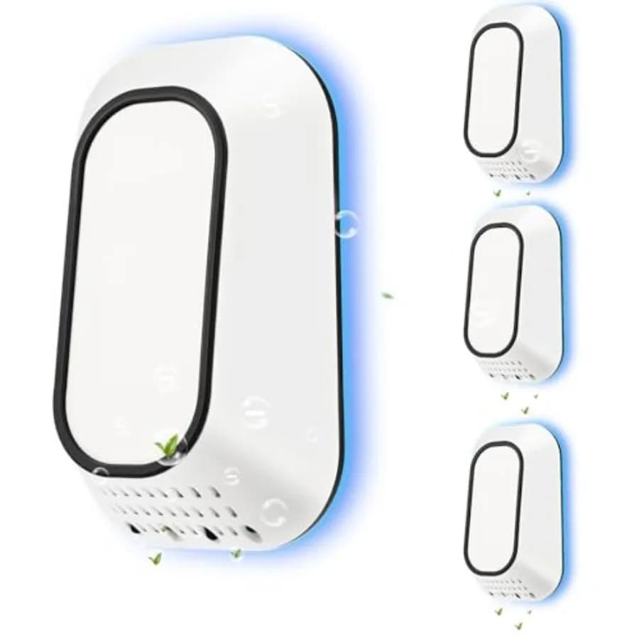 Ionizzatori d'aria plug-in a ioni negativi per la casa, piccolo purificatore d'aria ionico con retroilluminazione, silenzioso ed efficiente dal punto di vista energetico, per un'aria fresca.