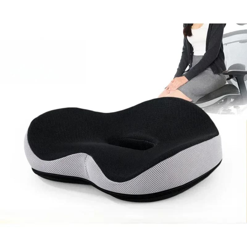 Cuscino per sedile in memory foam Cuscino per sedia da ufficio con supporto coccyx traspirante rimovibile per seduta lunga e cuscino per sedile per sedia da scrivania