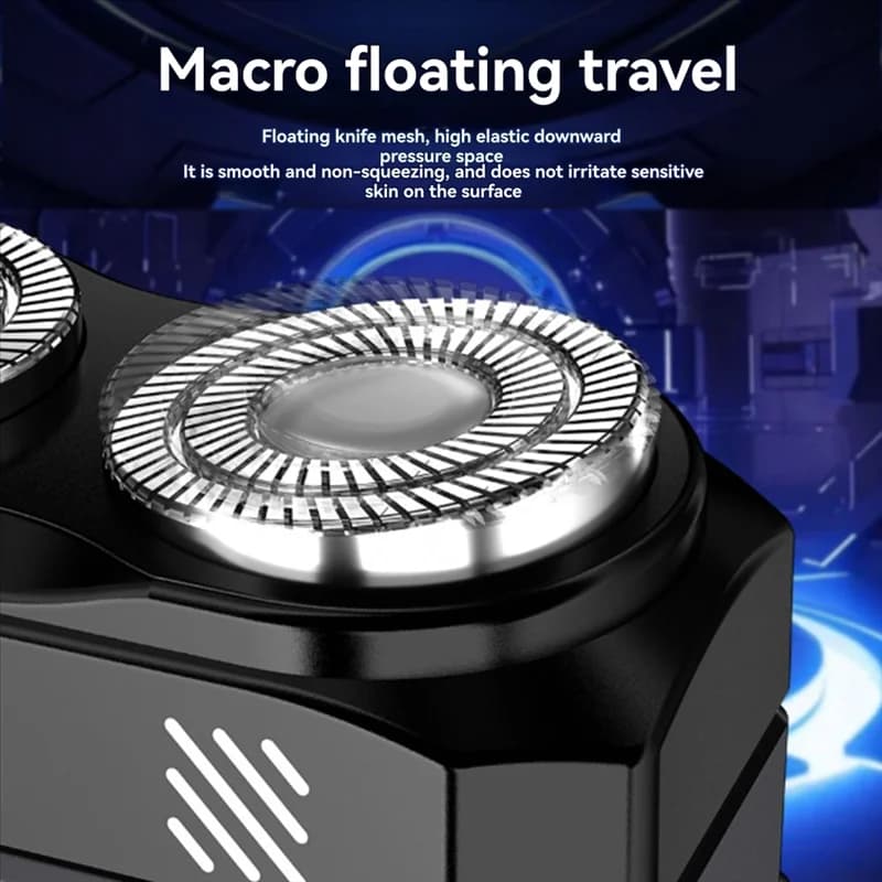 B06B-Mini smart electric shaver digital display double blade powerful haircut 36Db home and car tool