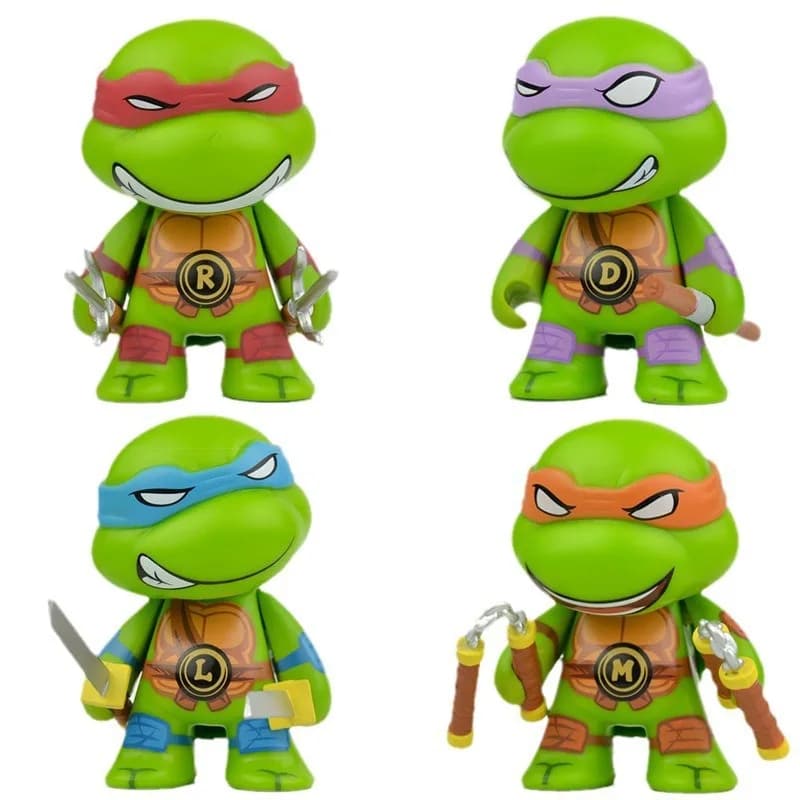 2024 new figure TMNT 4 pieces ninja turtle with mobile joints Birthday for children Christmas
