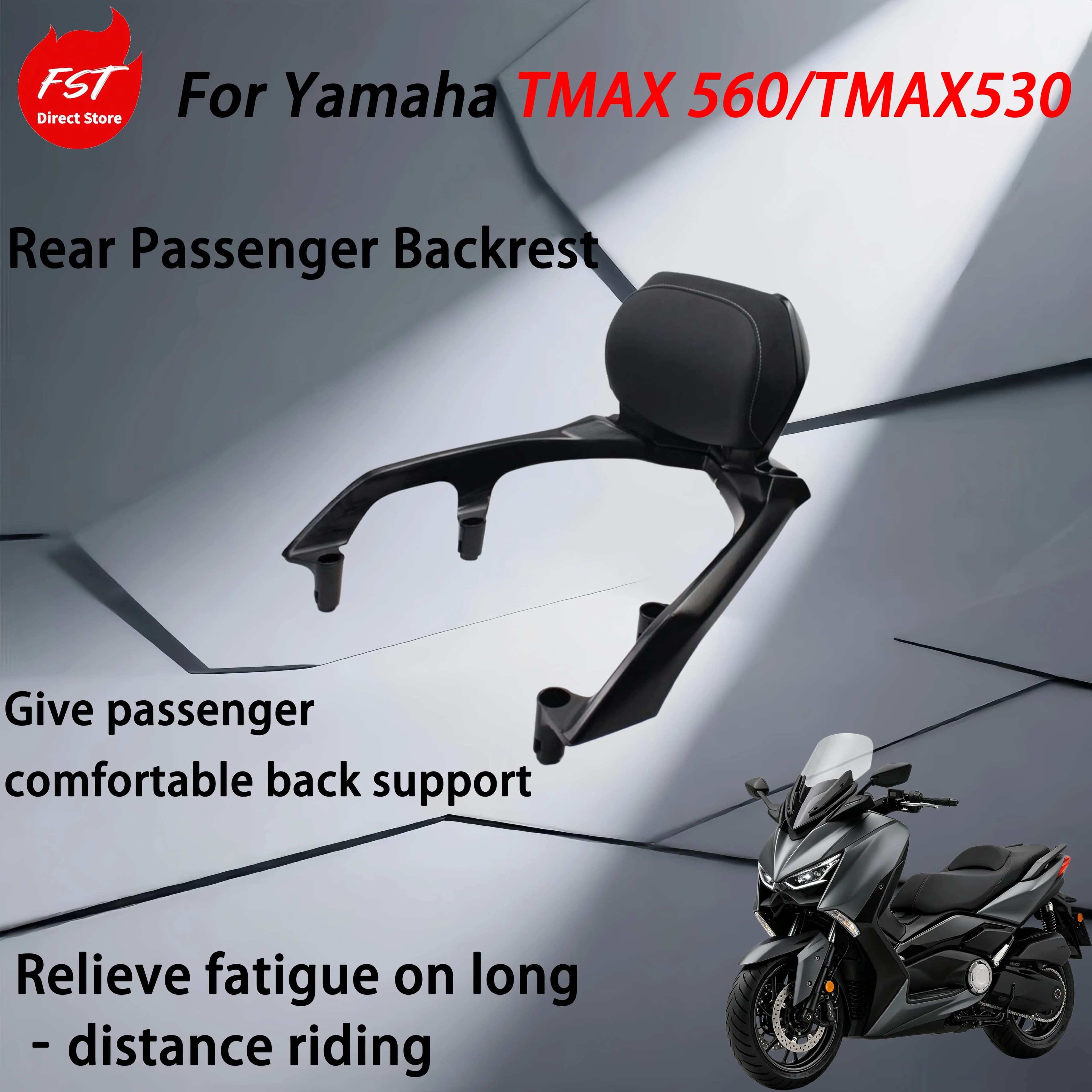 For Yamaha TMAX 560/TMAX530 modification accessories - motorcycle rear seat aluminum rear shelf handrail luggage rack