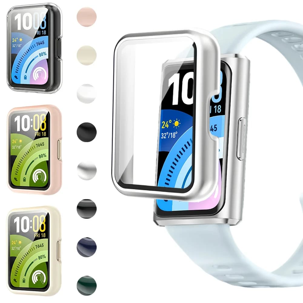 Per HUAWEI Band 11 Custodia Protettiva Schermo Accessori Orologio Cover Rigida Integrale in PC con Vetro Temperato per Huawei Band 11