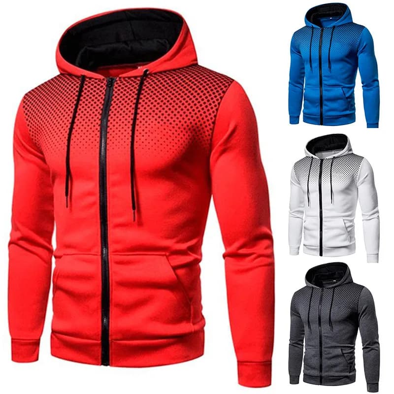 Giacca casual autunnale e invernale da uomo All Elite Wrestling Felpa con cappuccio con cerniera e maglione con stampa tascabile Abbigliamento sportivo