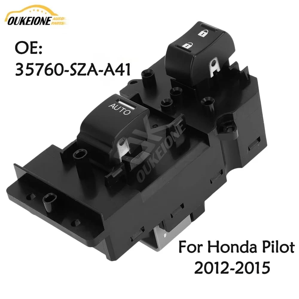 Pulsante interruttore di comando alzacristallo elettrico principale lato passeggero anteriore destro per Honda Pilot 2012 2013 2014 2015 35760-SZA-A41