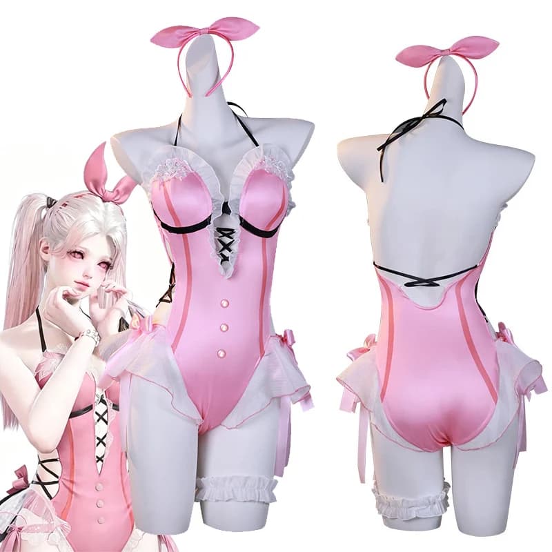 Naraka Bladepoint Shen Miao Swimsuit Cosplay Costume Sweet Sexy Outfit Halloween Party Stage Performance Full Set