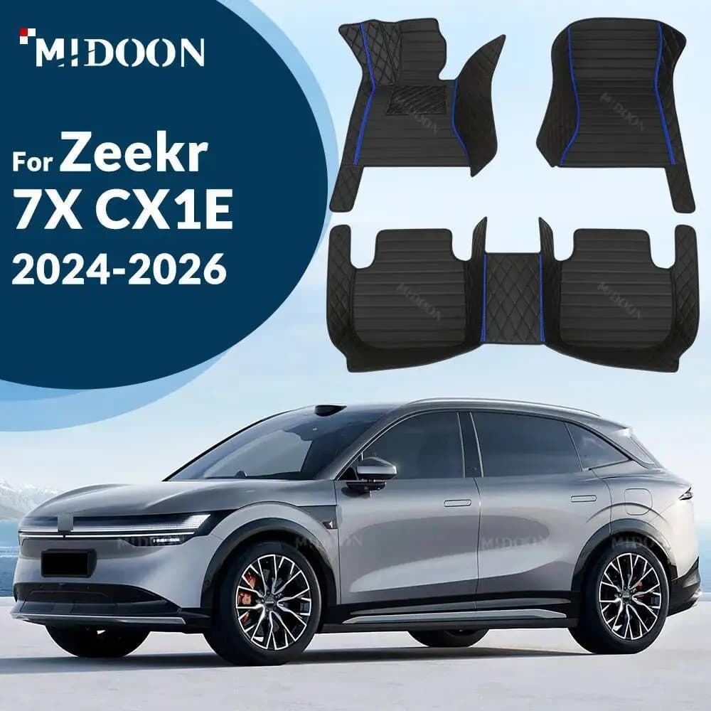 New styles! For Zeekr 7X CX1E 2024 2025 2026 Custom Car Mats Car Cap Cover Interior Details Accessories Protective Mat