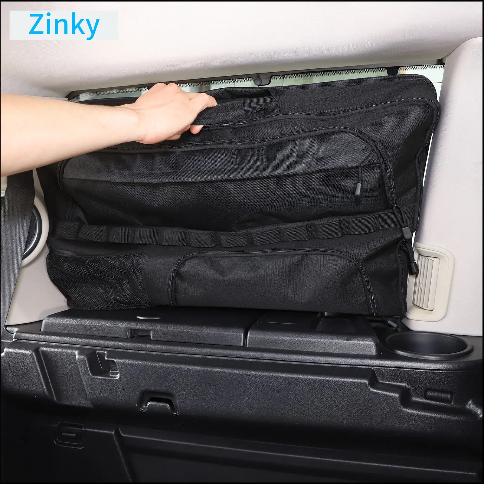 Zinky borsa portaoggetti multifunzione per lunotto posteriore per Land Rover Discovery 4 2010-2016 accessorio per borsa ad adsorbimento in tessuto Oxford per bagagliaio dell'auto