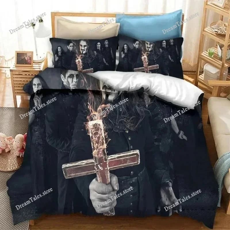 3D Printed Powerwolf Bedding Set Boys Girls Twin Queen Size Duvet Cover Pillowcase Bed Kids Adult Fashion Home Textileextile