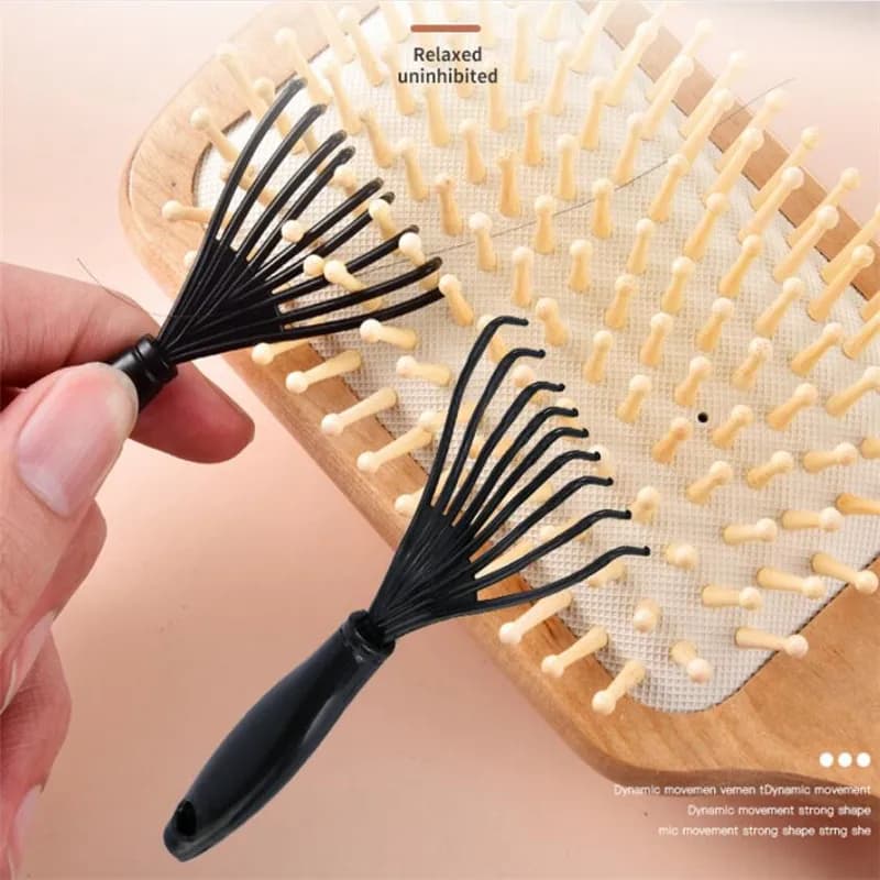 1 Piece Cleaner for Pettini and Brushes, Hair Cleaner Tool, with Integrated Handle, for Hairdressers and Barbiers
