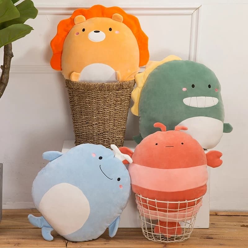 Cuscino in peluche per adulti, supporto lombare, decorazione per la casa, per divano letto, ufficio, auto