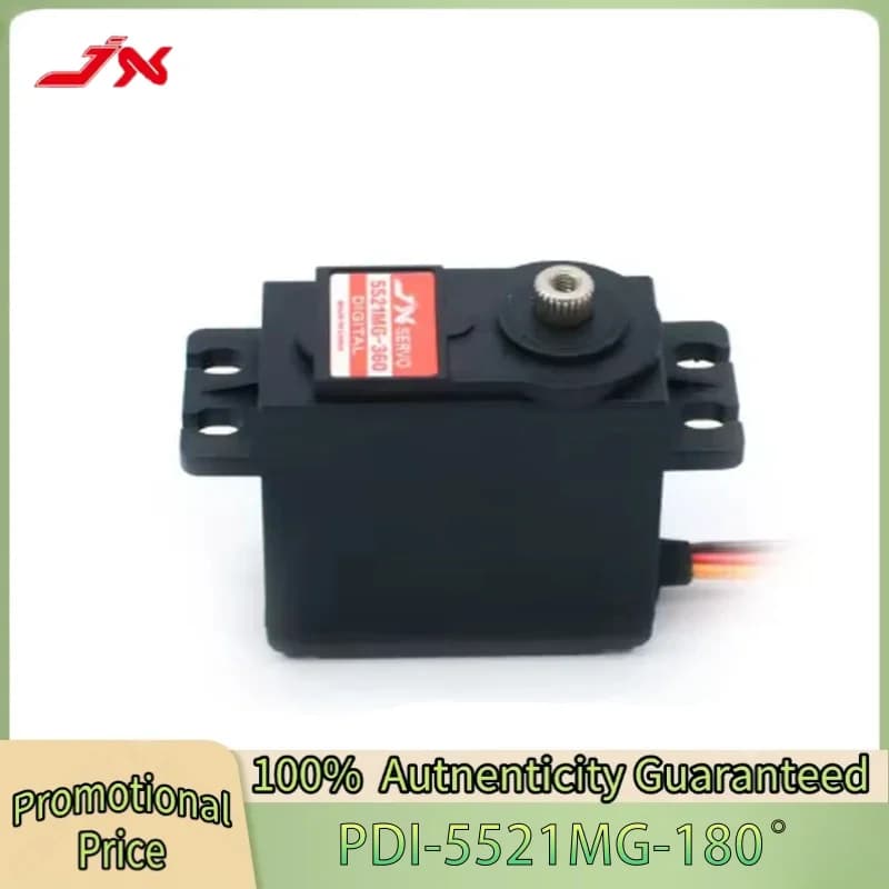 Servo Digitale JX PDI-5521MG 4.8-6V 20KG ad Alta Precisione con Ingranaggi in Metallo, 180 Gradi per Auto RC, Elicotteri, Barche e Aerei