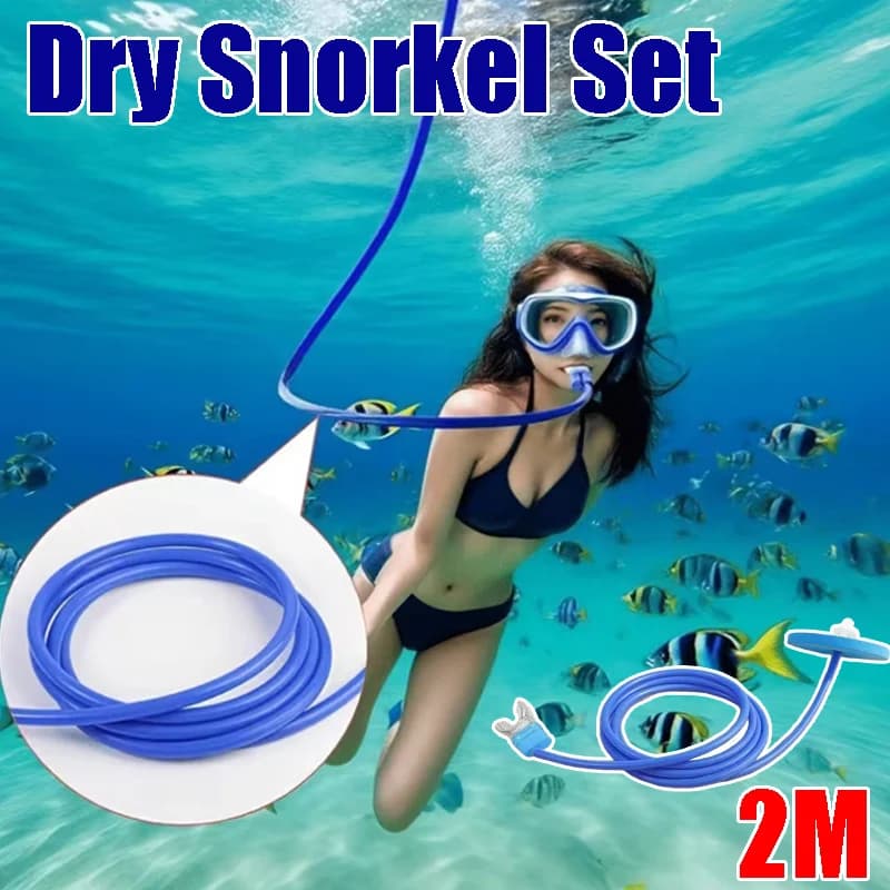 Maschera Subacquea Professionale Integrale con Tubo Dry Top, Attrezzatura per Snorkeling per Adulti, Anti-Perdita d'Aria, Anti-Appannamento, Ideale per Nuoto in Mare e Spiaggia