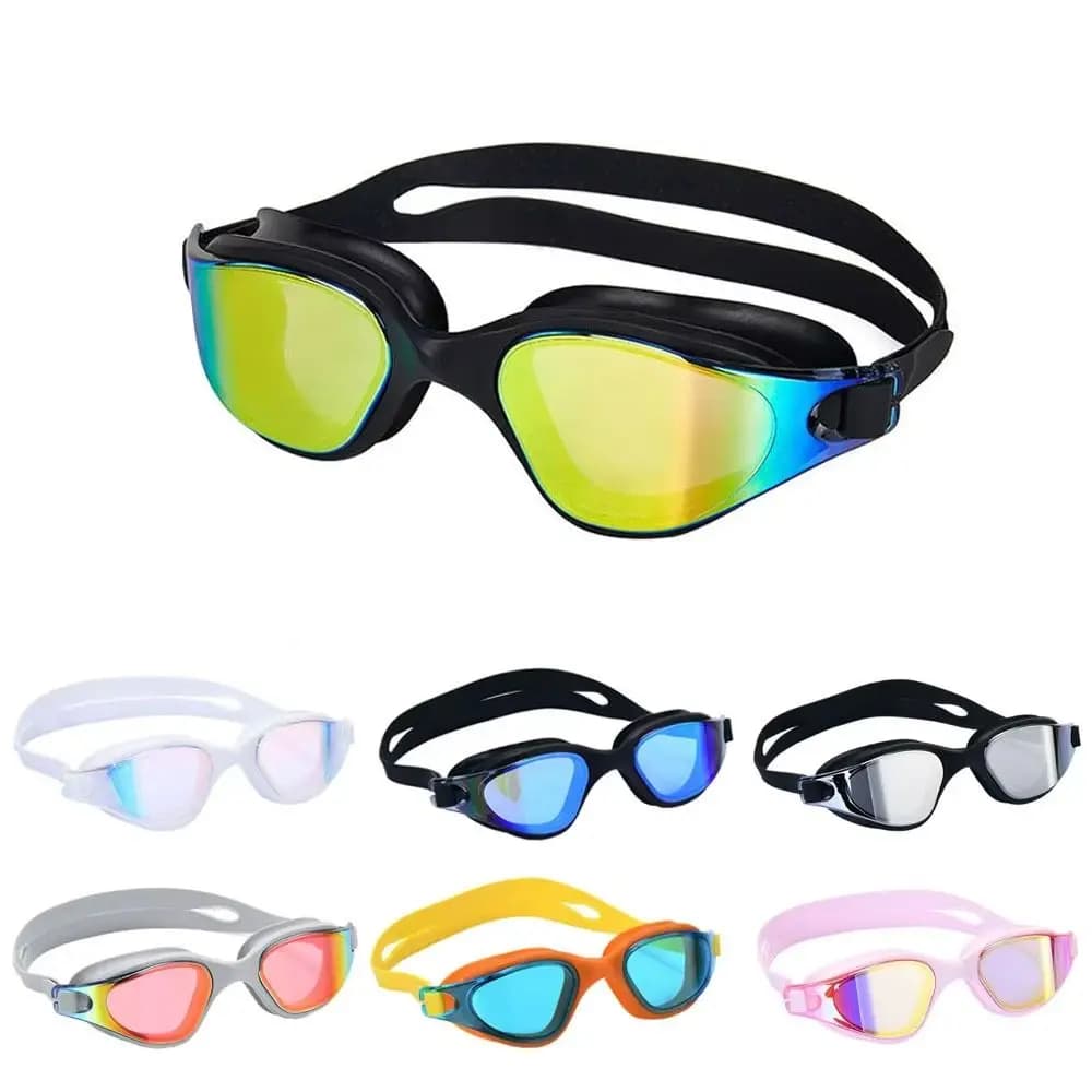 PC Anti-fog Diving Goggles Waterproof Anti-fog Swimming Goggles Adjustable Anti-UV UV Protection Swim Eyewear Swimming Pool